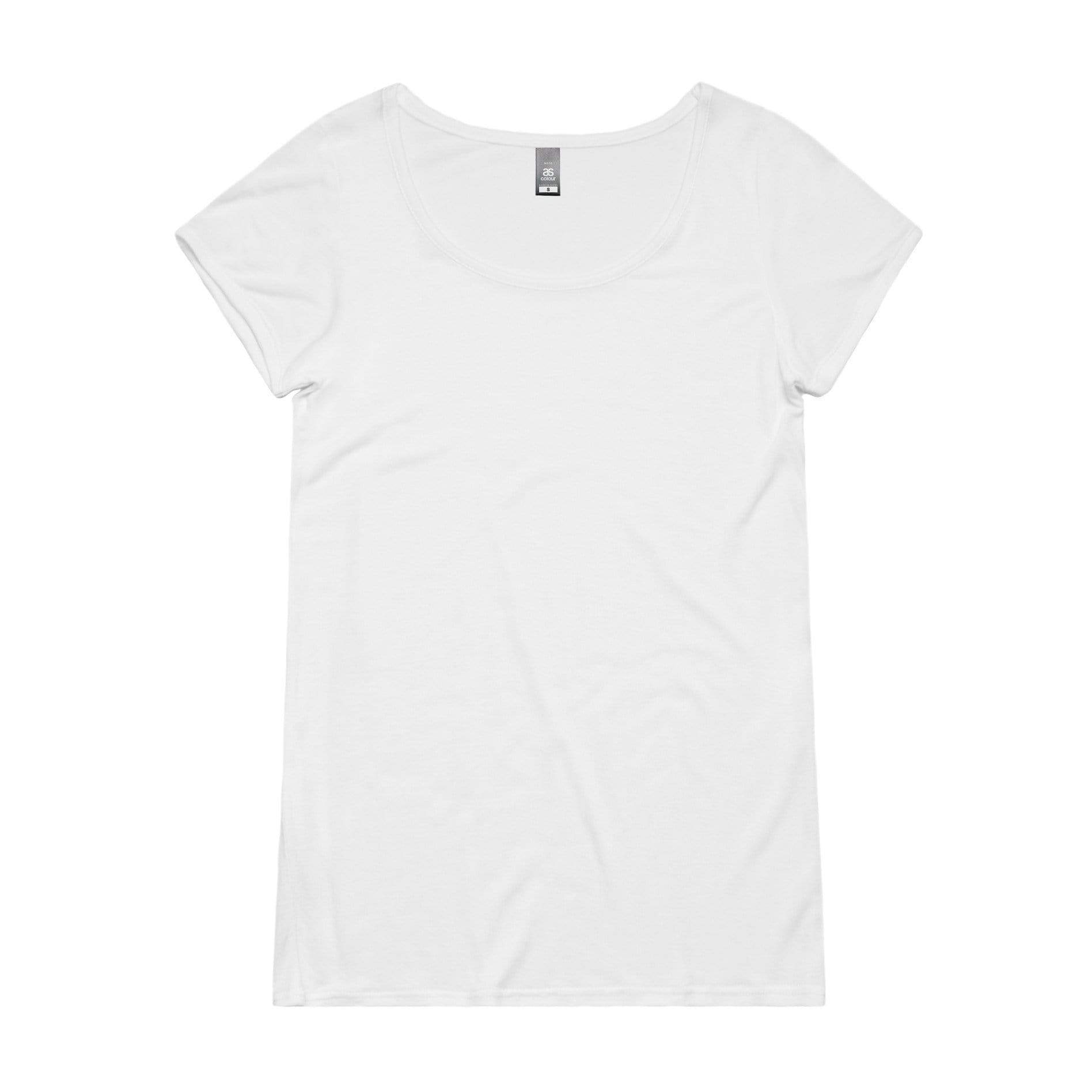 As Colour Casual Wear WHITE / XSM As Colour Women's note tee 4019